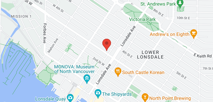 map of 508 124 W 3RD STREET
